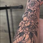 floral tattoo by Cole for review